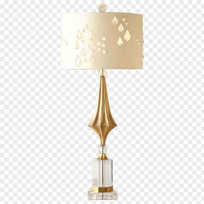 Crystal Lamp Bedroom Table PNG