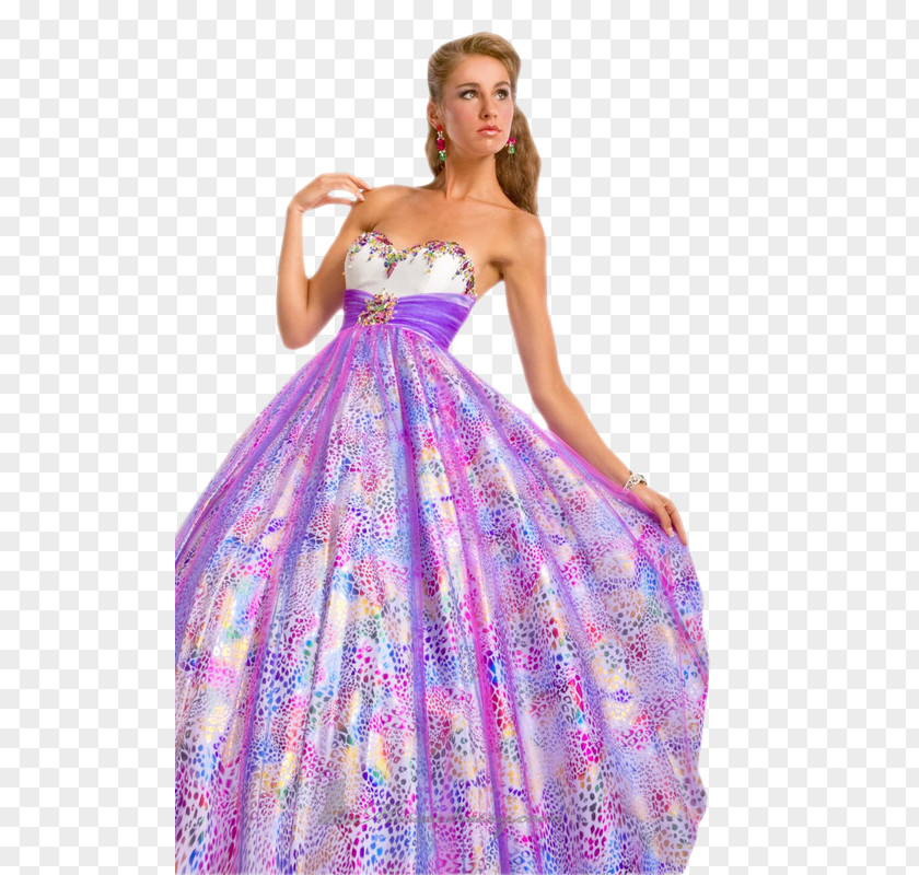Dress Robe Woman Lilac Gown PNG