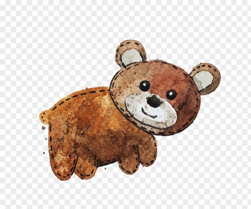 Gouache Bear Toys Koala Watercolor Painting PNG