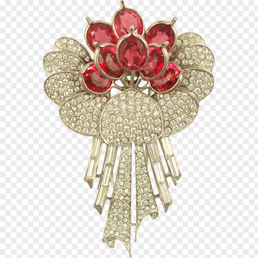 Open Locket Bouquet Brooch Cut Flowers Body Jewellery PNG