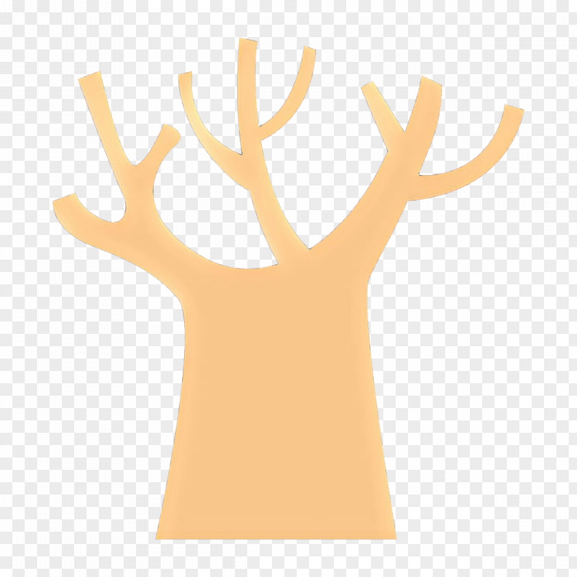 Yellow Tree Hand Finger Gesture PNG