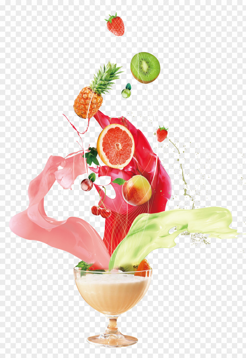 Fruit Milkshake Glass Juice Cocktail PNG