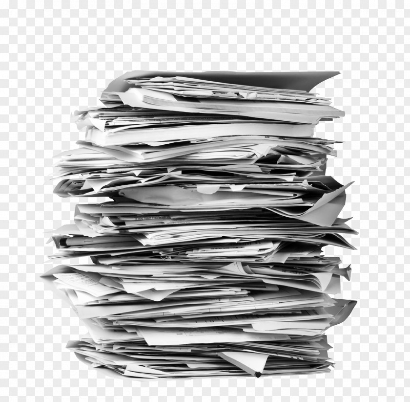 Newspaper Paper Stack File Folders Printing Stock Photography PNG