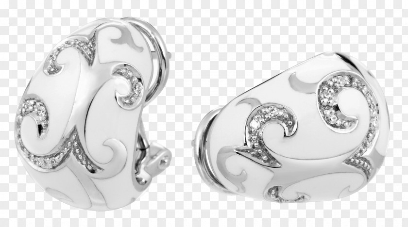 Silver Earring Body Jewellery Material PNG