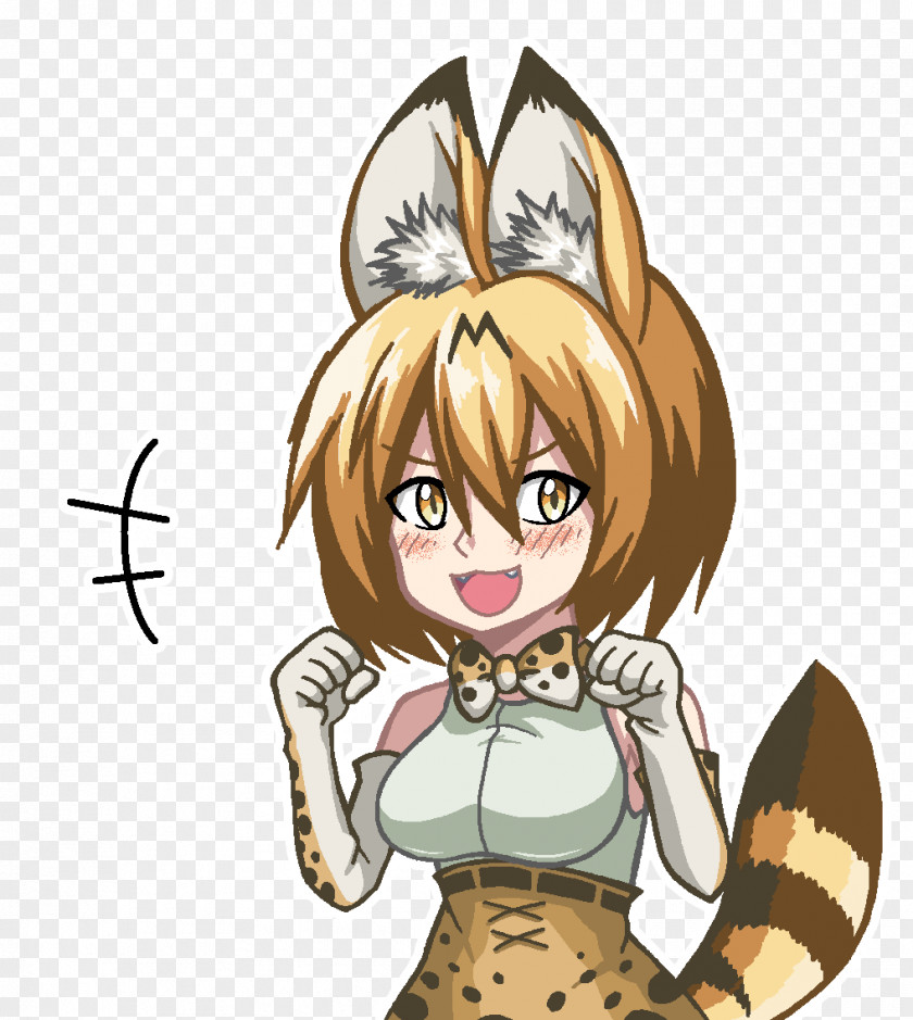 Cat Kemono Friends Serval Hare PNG