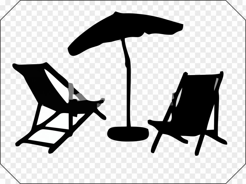 Chairs Clipart Deckchair Garden Furniture Umbrella PNG