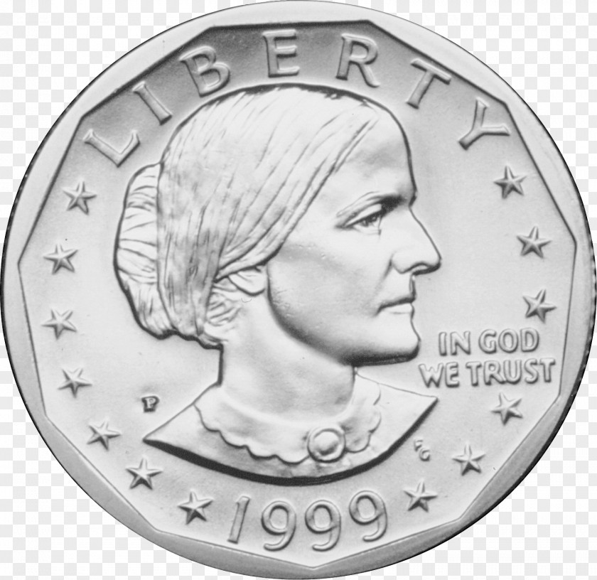 Coin Image Susan B. Anthony Dollar Eisenhower Value PNG
