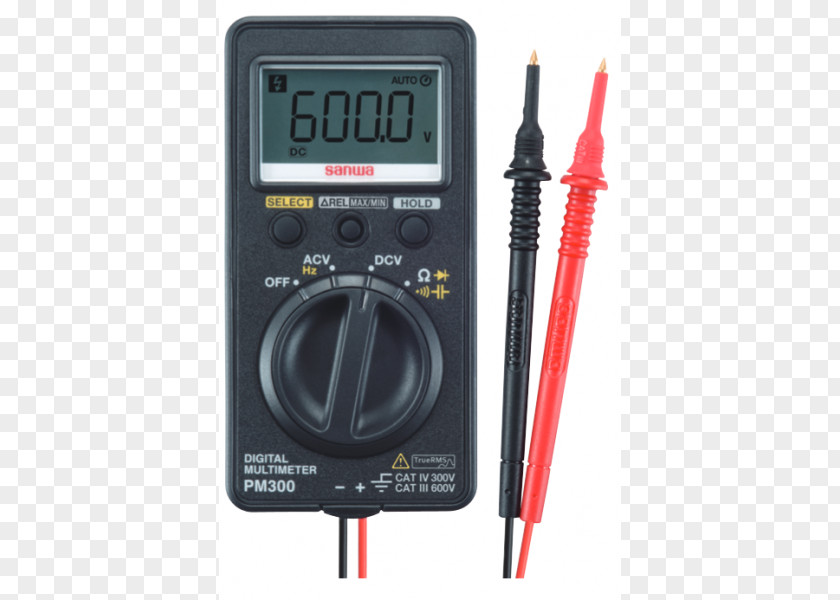 Digitalmultimeter True RMS Converter Sanwa Electronic Measuring Instrument PNG
