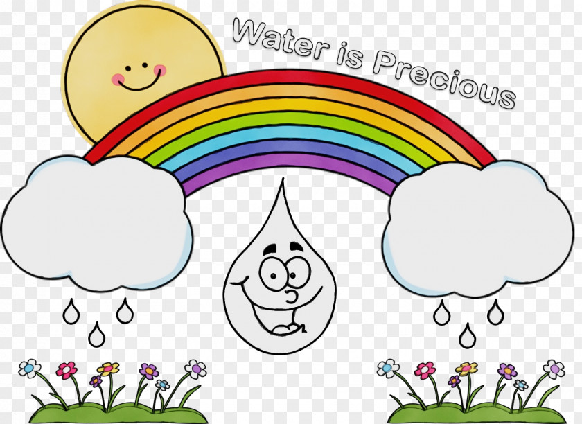 Meteorological Phenomenon Coloring Book Watercolor PNG