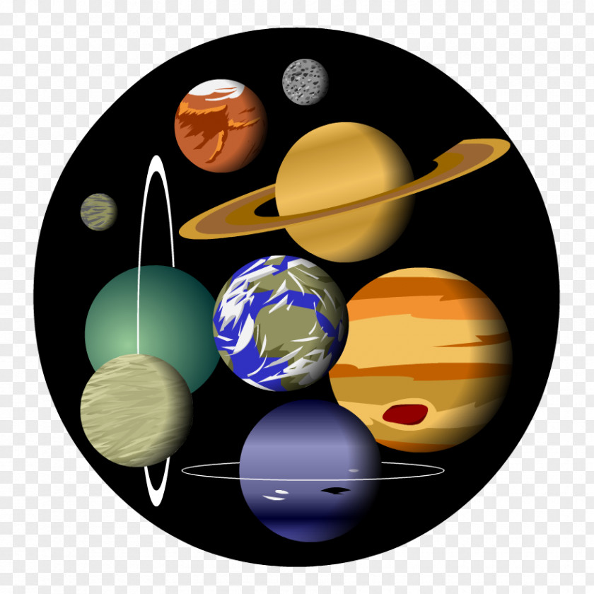 Solar System Planet Simulation Video Game PNG