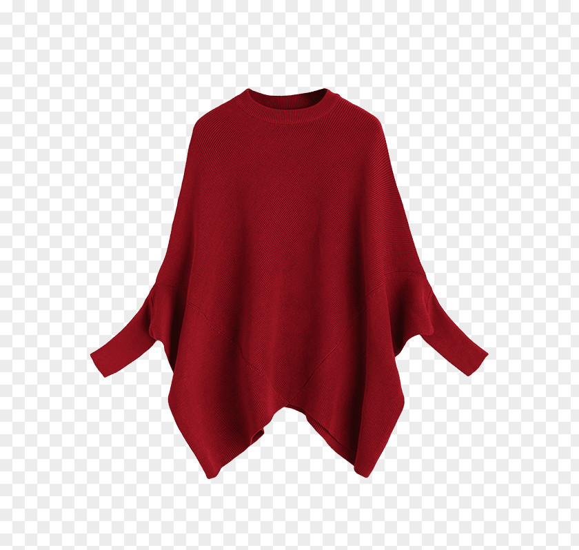 Sweater Cape Sleeve T-shirt Neckline PNG