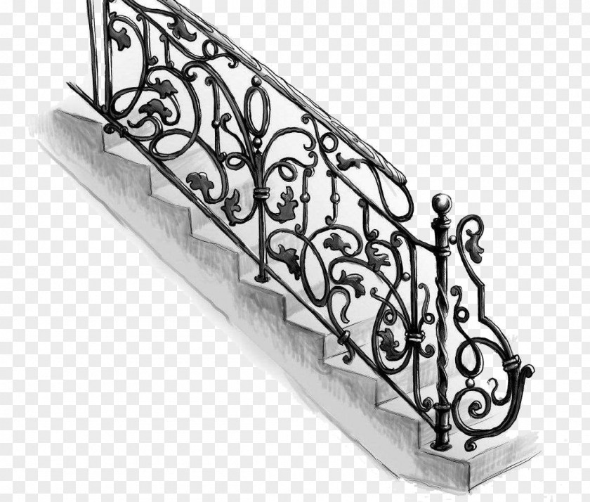 Fence Forging Handrail Staircases Guard Rail PNG