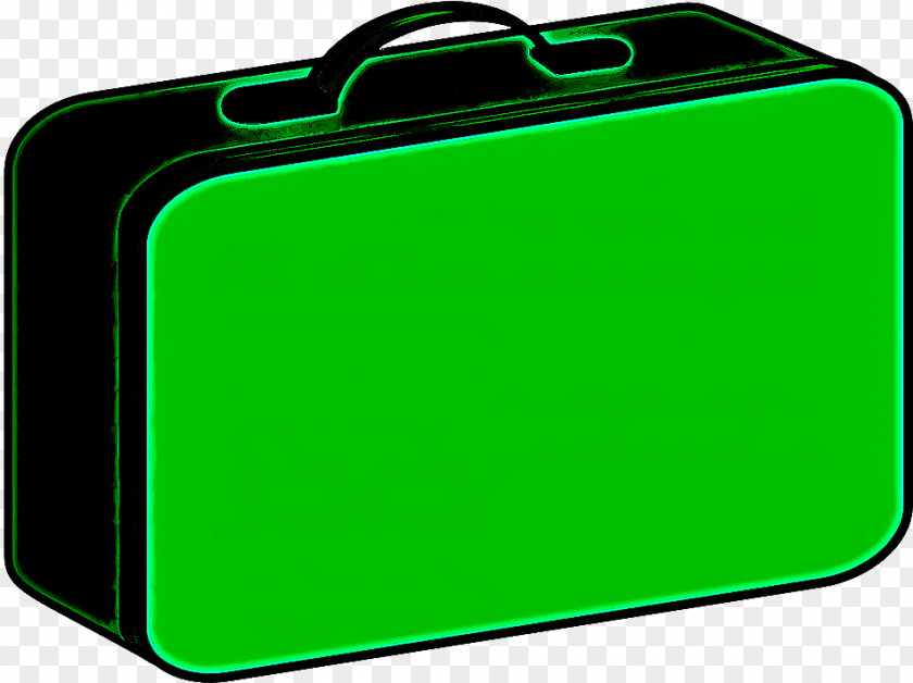 Laptop Bag Rectangle Green Clip Art Suitcase PNG