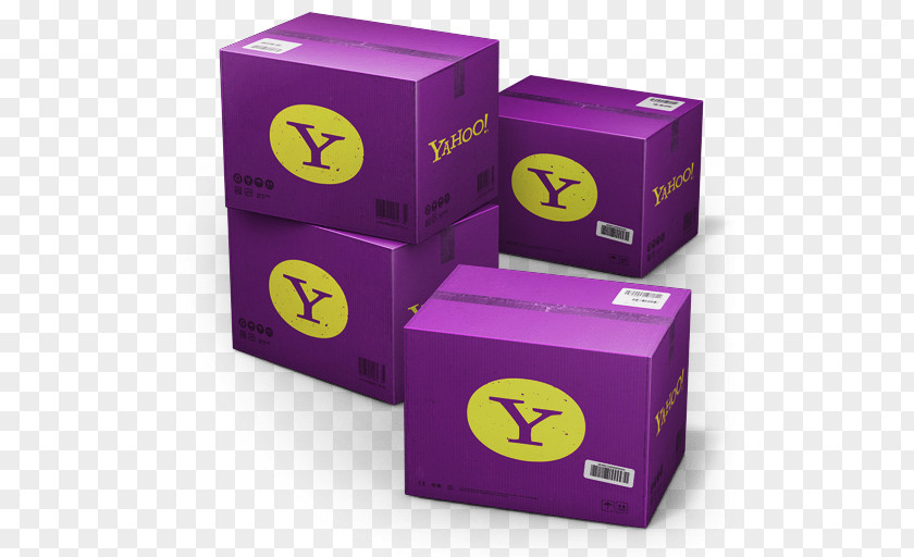 Yahoo Shipping Box Purple Brand Magenta PNG