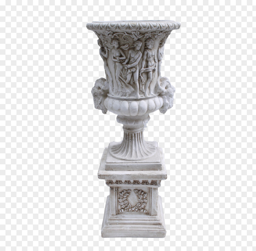 Business Stone Carving Vase Sculpture Urn PNG