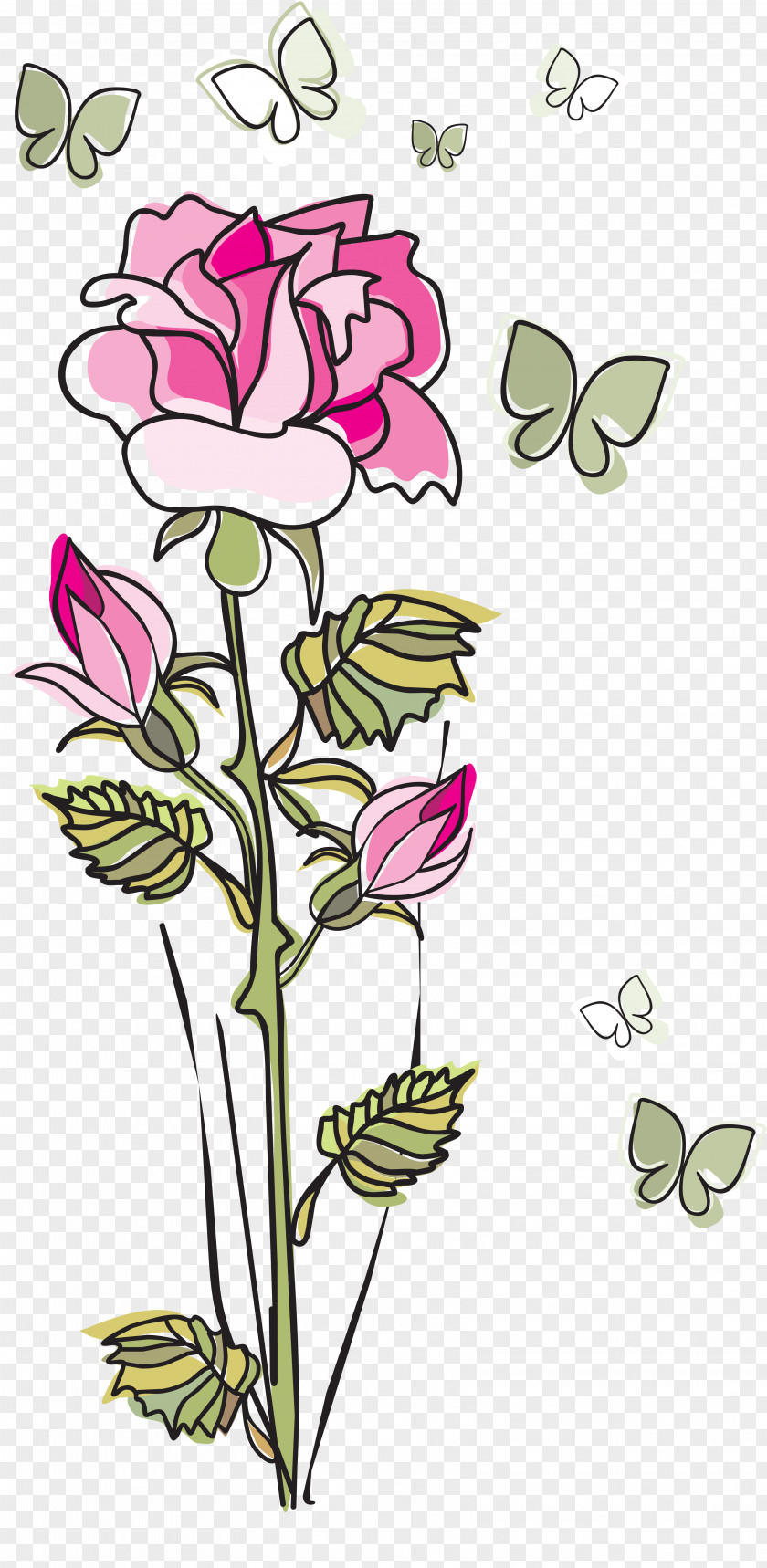 Handpainted Flowers Holiday International Women's Day Ansichtkaart March 8 Greeting & Note Cards PNG