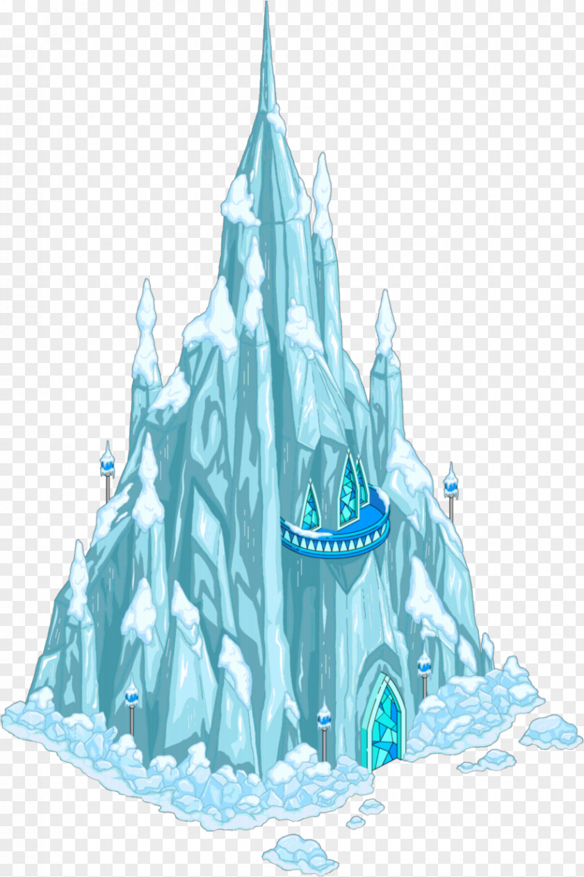 Illustration Elsa Anna Ice Palace Castle Clip Art PNG