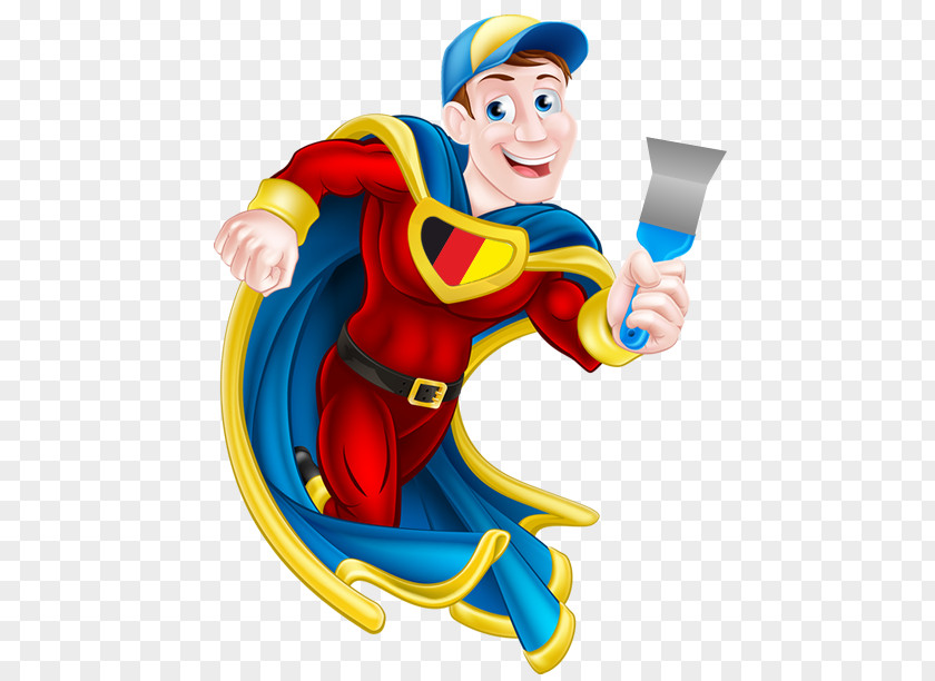 Painting House Painter And Decorator Superhero PNG