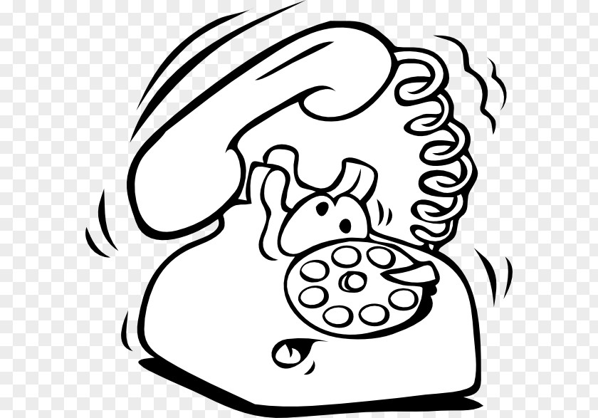 Ringing Cliparts Telephone Coloring Book Mobile Phones Rotary Dial Clip Art PNG