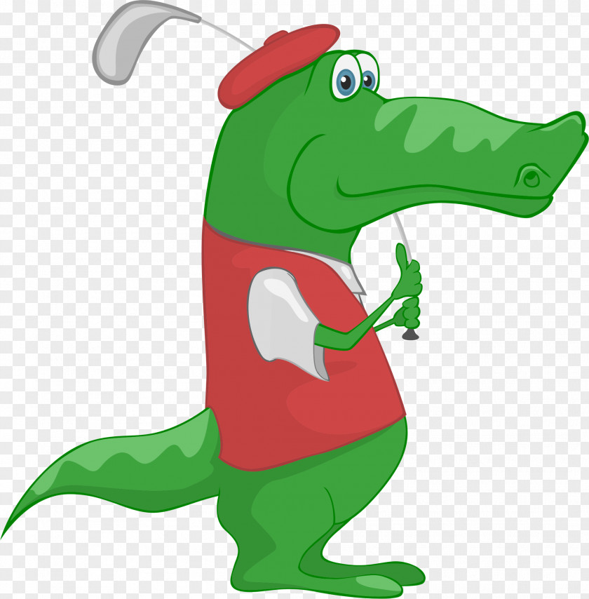 Animal Golf Cliparts Crocodile Alligator Cartoon Clip Art PNG