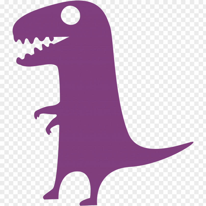 Cartoon Violet Dinosaur PNG