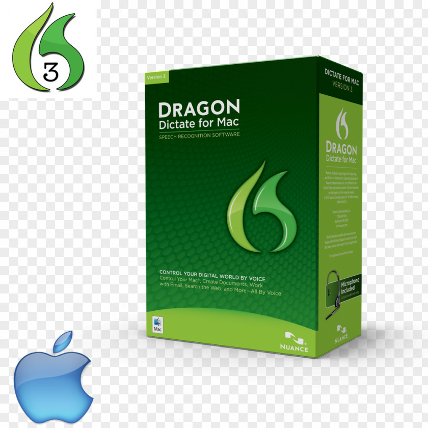 Digital Wave Dragon NaturallySpeaking DragonDictate Speech Recognition Nuance Communications MacOS PNG