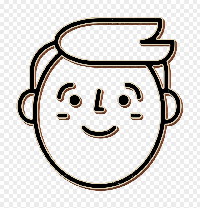 Boy Icon Happy People Outline Man PNG