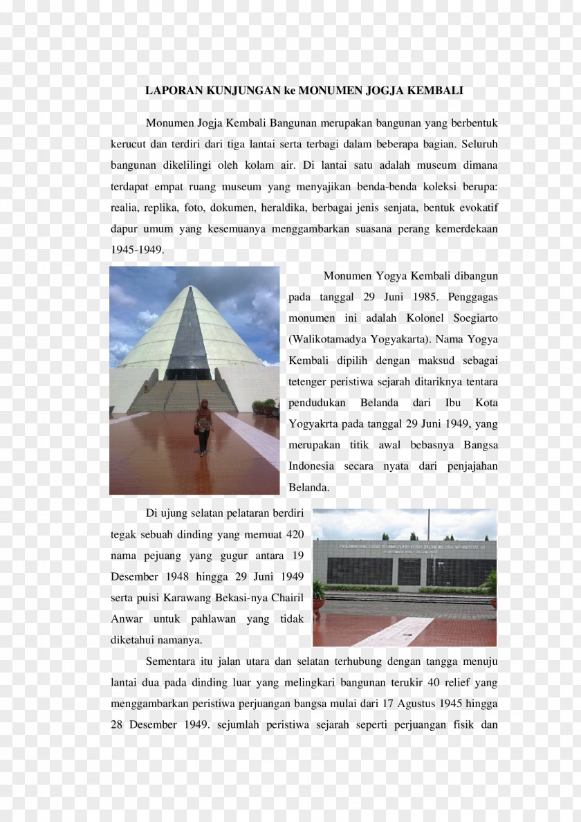 Cba Yogya Kembali Monument Yogyakarta Museum Text PNG