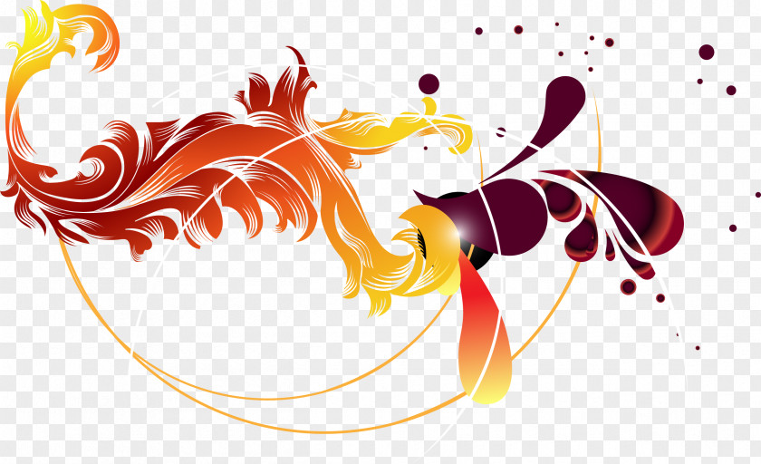 Dream Colorful Leaves Illustration PNG