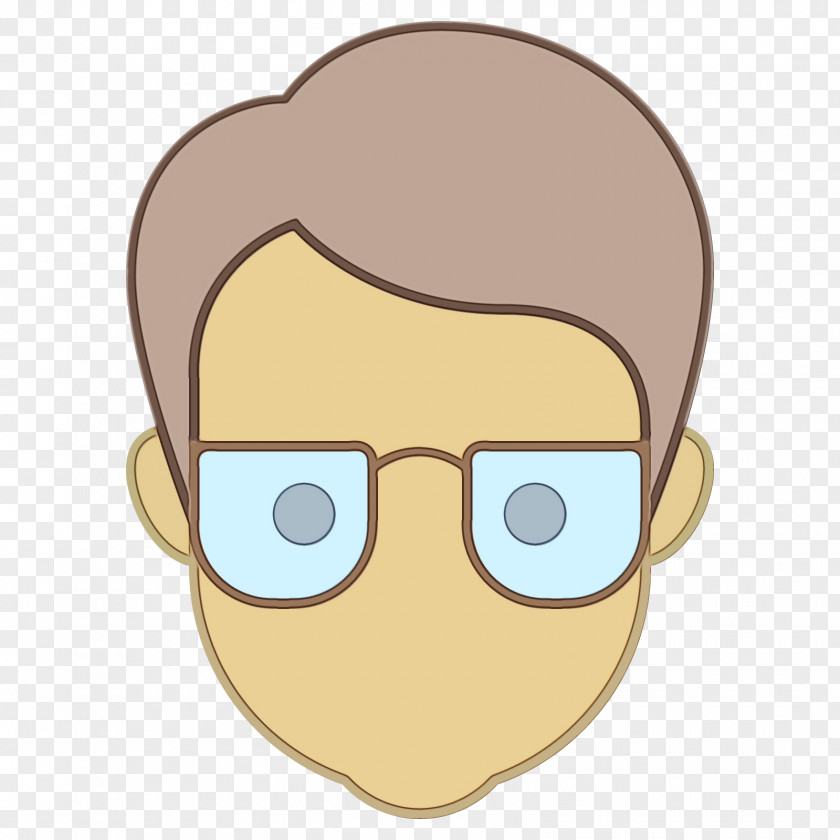 Forehead Chin Glasses PNG