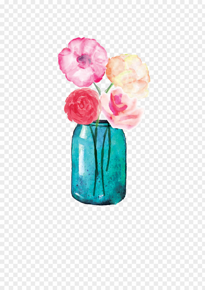 Jars Paper Flower Mason Jar Wedding Invitation Floral Design PNG