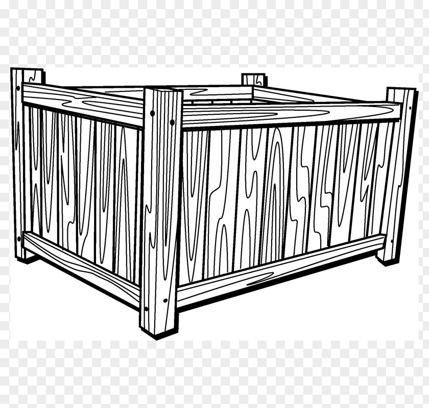 Planter Box Bed Frame Line Angle PNG