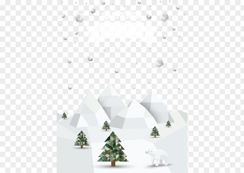 Creative Winter Snow Poster PNG