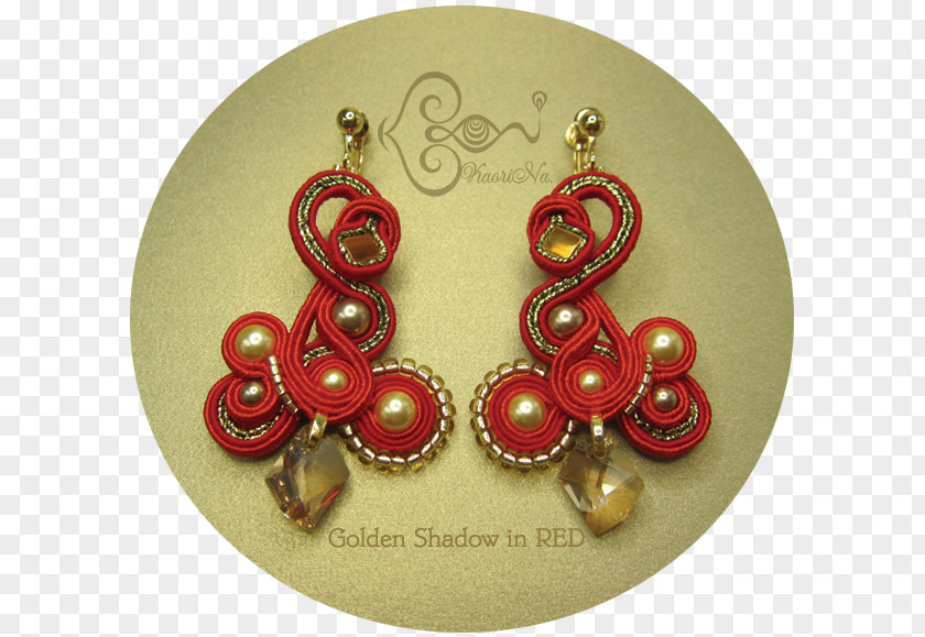 Jewellery Earring Christmas Ornament Maroon PNG