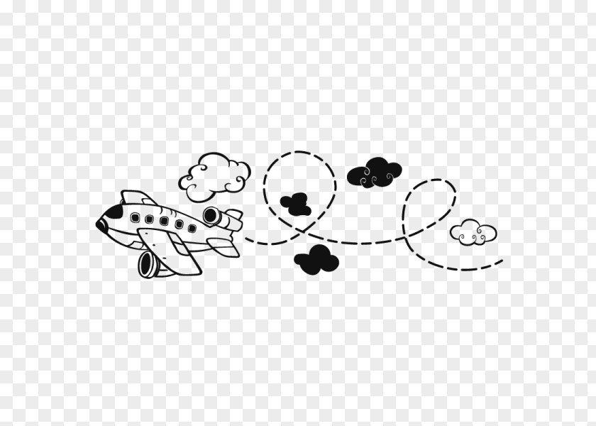 Kids Plane Sticker Phonograph Record Wall Decal Clip Art PNG