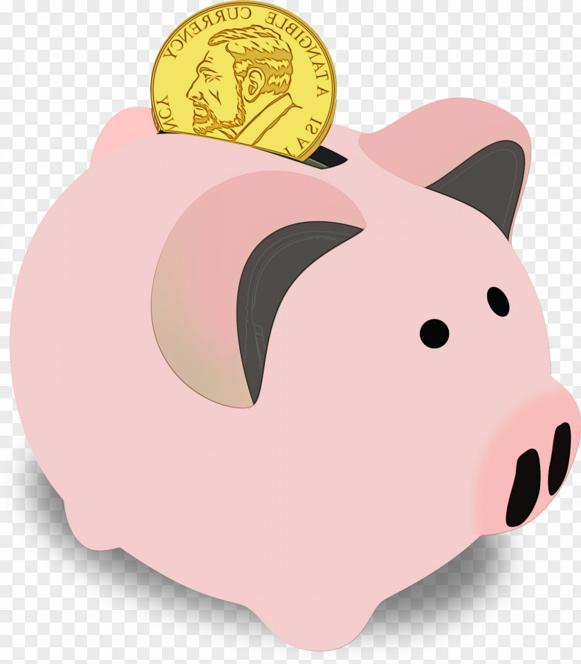 Money Handling Suidae Pig Cartoon PNG