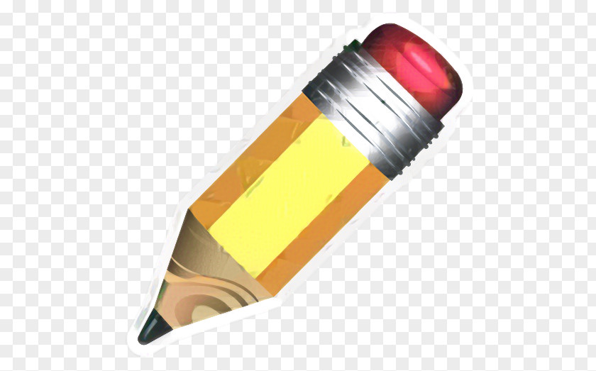 Orange Yellow Pencil PNG