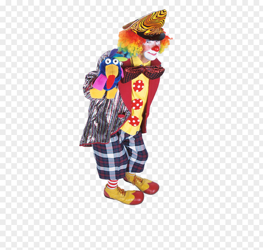 Payaso Clown Costume Design Mascot PNG