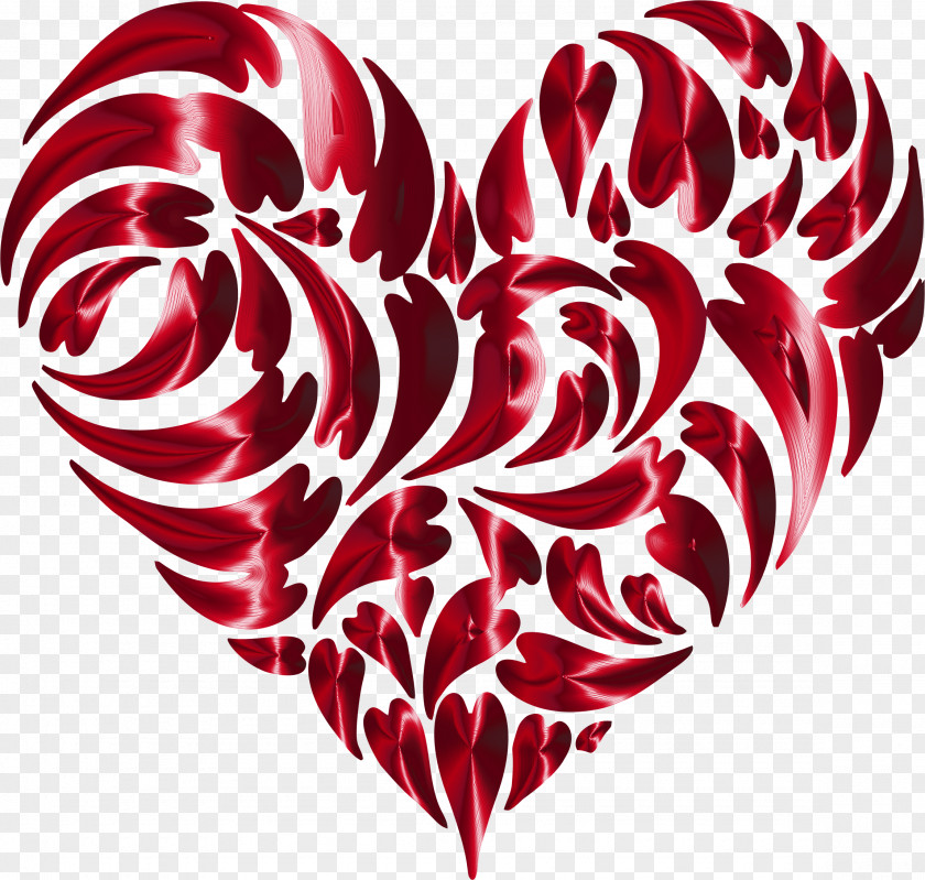 Art Background Heart Fractal Abstract Clip PNG