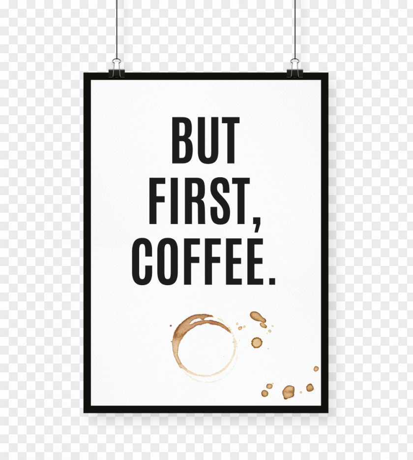 Coffee Shop Poster Text Idea Thought Font PNG
