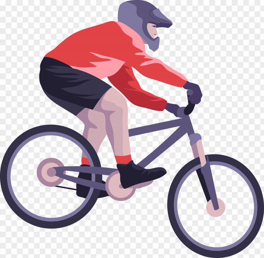 Hand-painted Professional Bike Rider Bicycle Pedal Wheel Cycling PNG