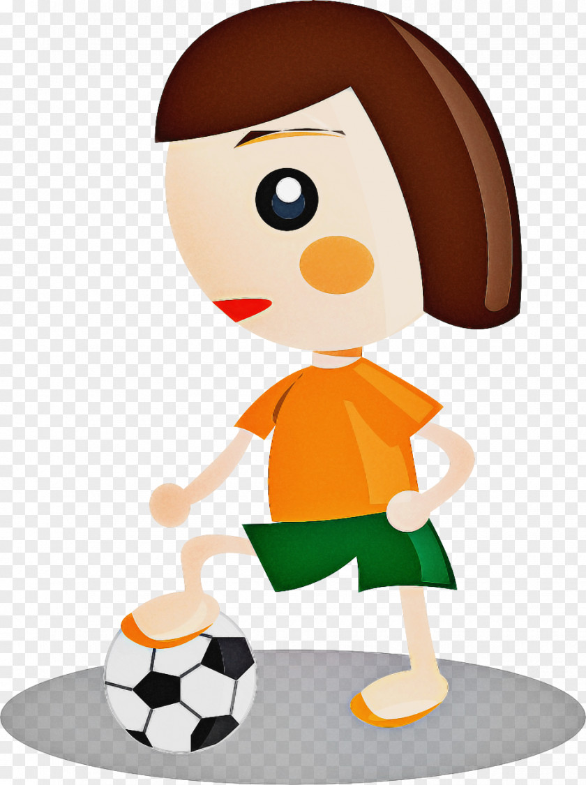Mascot Play Soccer Ball PNG