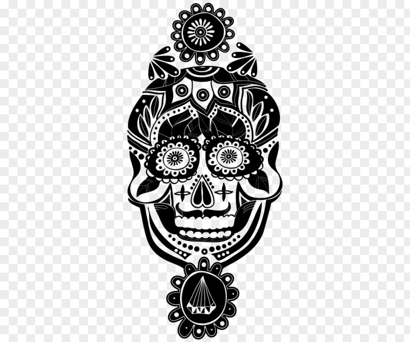 Skull Calavera Pattern PNG