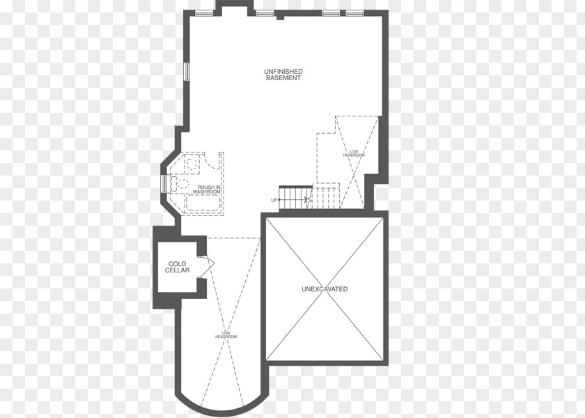 Angle Floor Plan White PNG