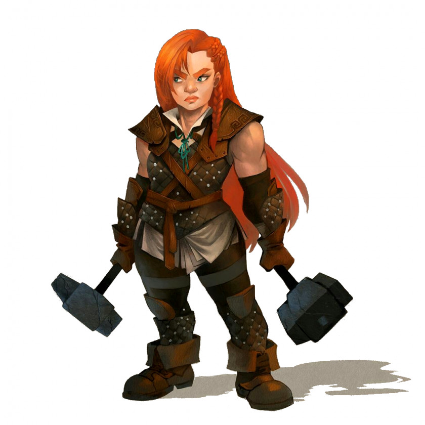 Dwarf Dungeons & Dragons Pathfinder Roleplaying Game D20 System Female PNG