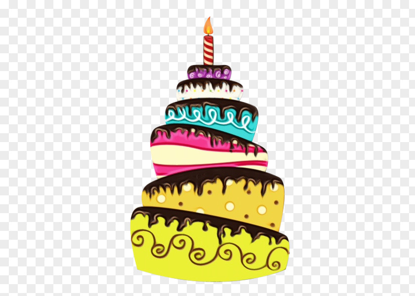 Icing Food Birthday Candle PNG