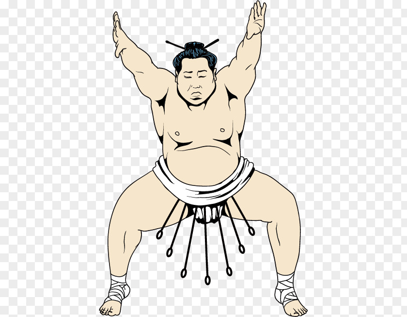 Japanese Sumo Wrestler Wrestling Rikishi PNG