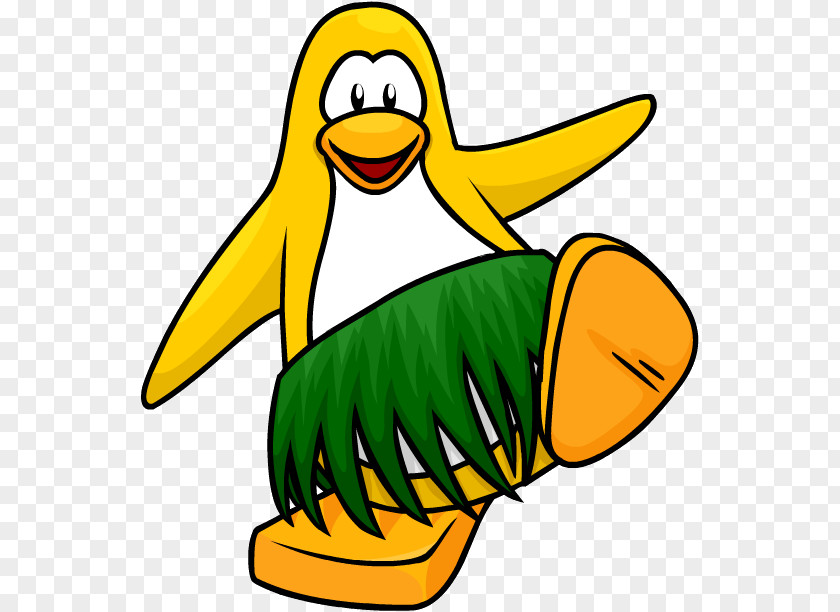 Penguin Hula Grass Skirt Bear Clip Art PNG