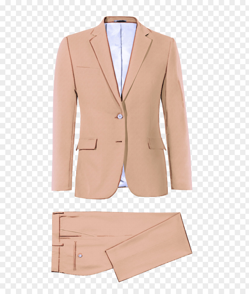 Pink Tan Clothing Outerwear Suit Blazer Jacket PNG