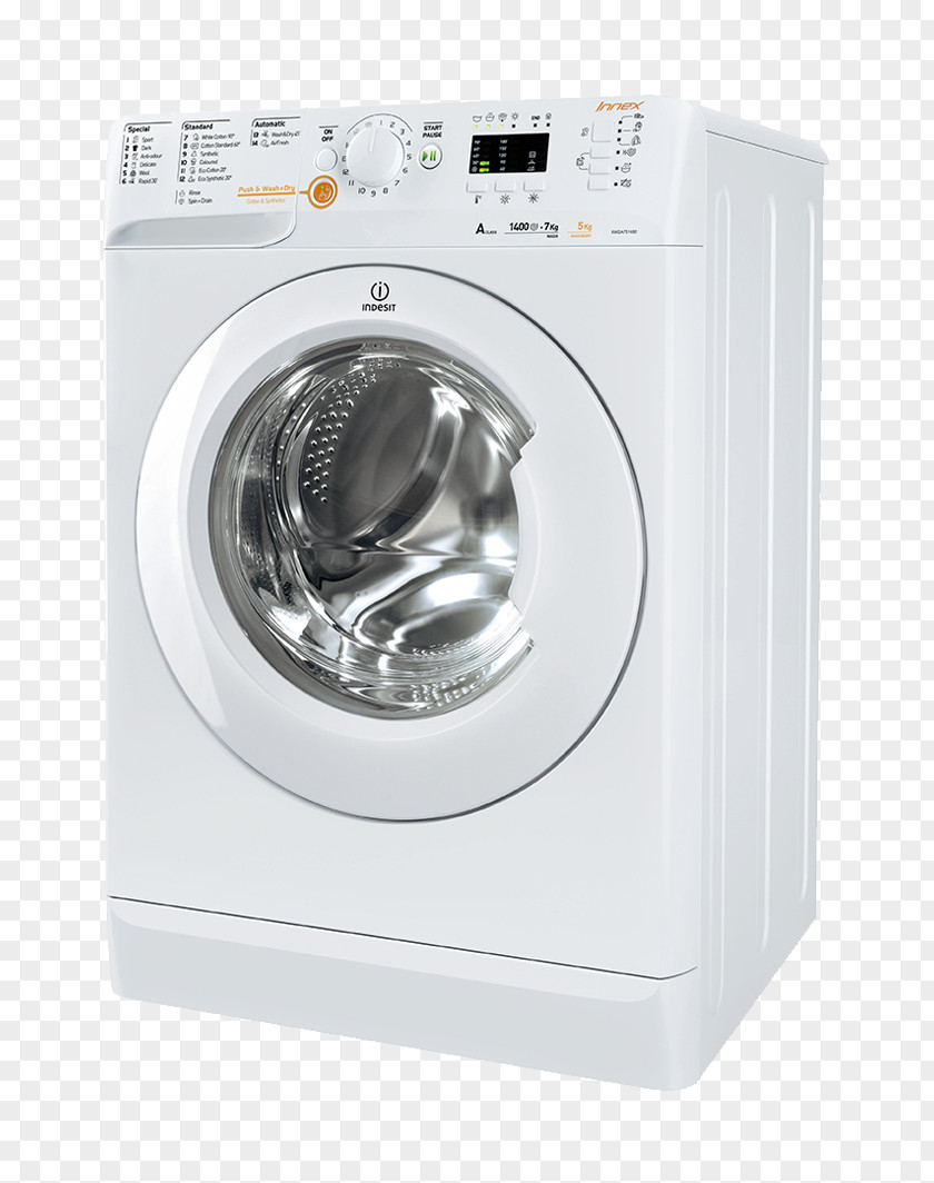 Washing Machine Machines Combo Washer Dryer Clothes Indesit Co. Home Appliance PNG